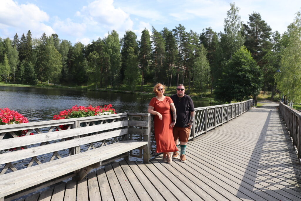 Saija Kotiaho-Ruusu ja Pekko Ruusu- Jämsänkoskella 15.8. - Kuva Johanna Suominen