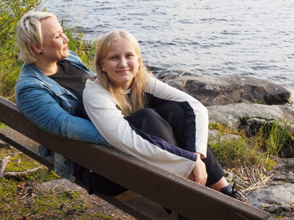 Tanja Heimonen ja Taika Salonen, Jämsän Tiirinniemi 24.9.2024.