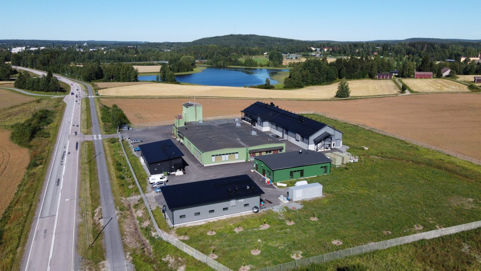 Ilmakuva Jämsän Vesiliikelaitoksesta