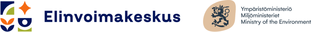 Elinvoimakeskuksen ja ympäristöministeriön logot vierekkäin