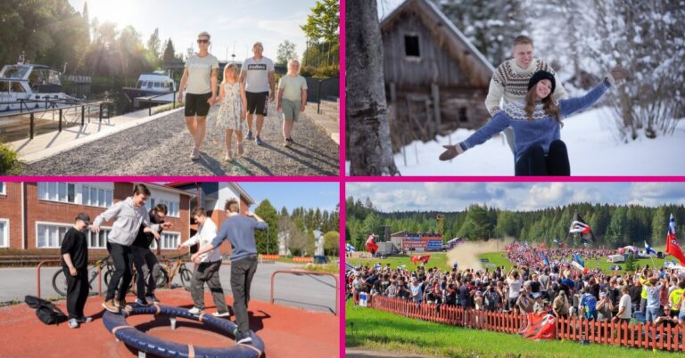 Kuvakollaasi jossa on neljä erilaista kuvaa ihmisistä