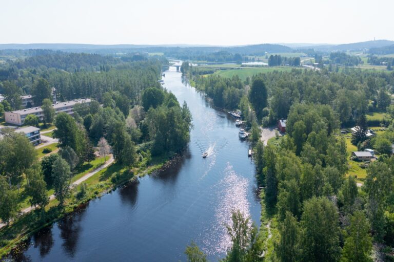Jämsänjoki ilmakuvassa kesällä